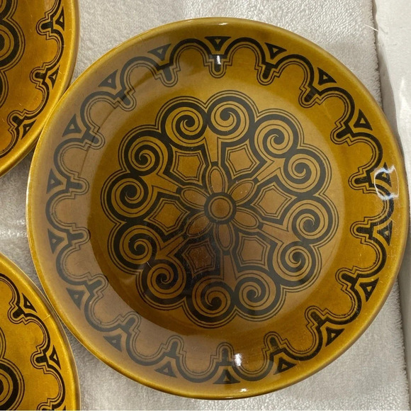 Vintage Bilton’s Staffordshire England Ironstone  Brown Tableware Plates x3 - Picture 2 of 11